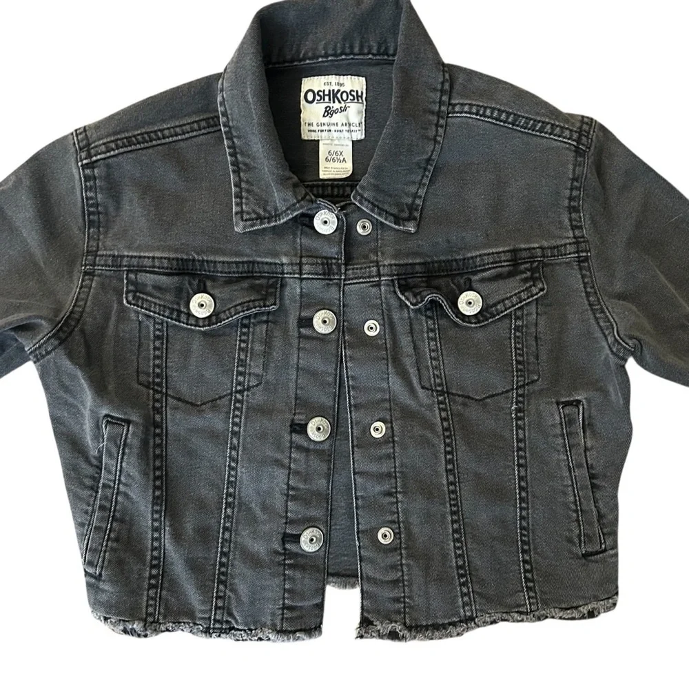 OshKosh Bigosh | Raw Hem Denim Jacket